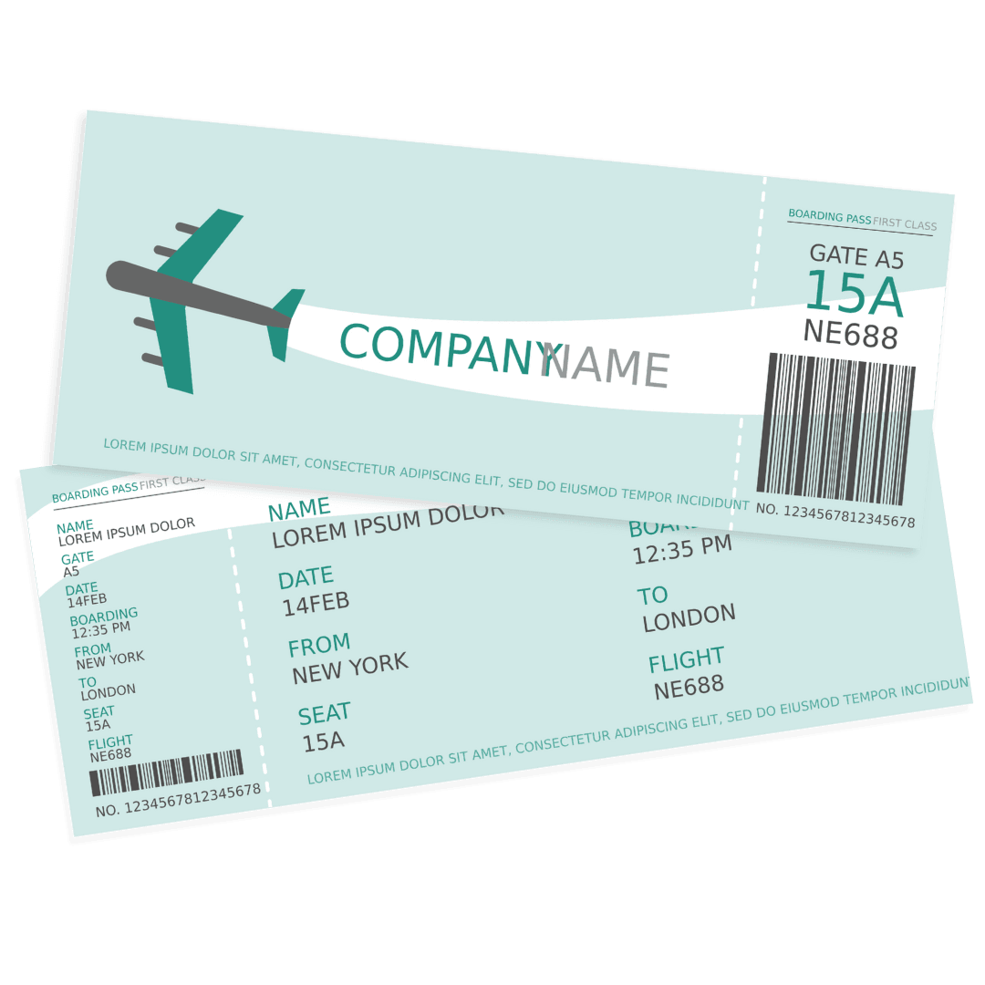 Air ticket background